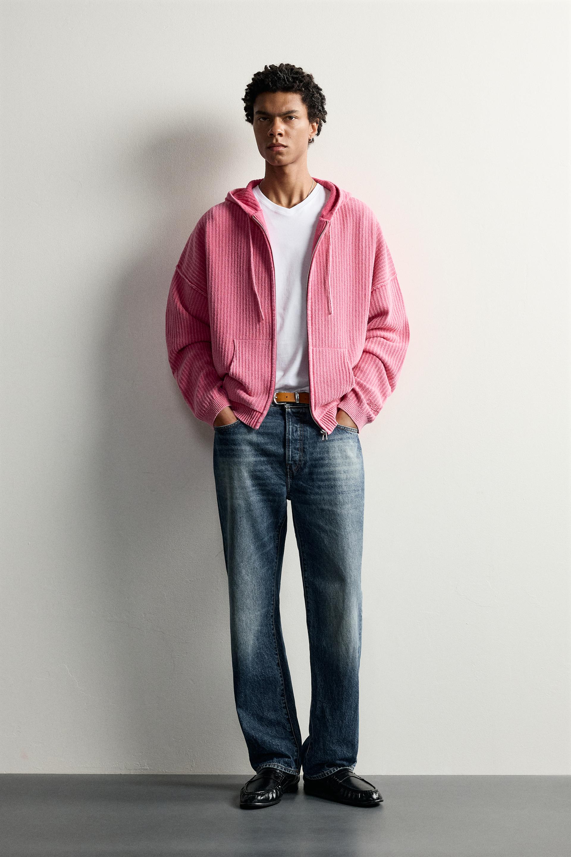 SWEAT EN MAILLE À CAPUCHE ET ZIP