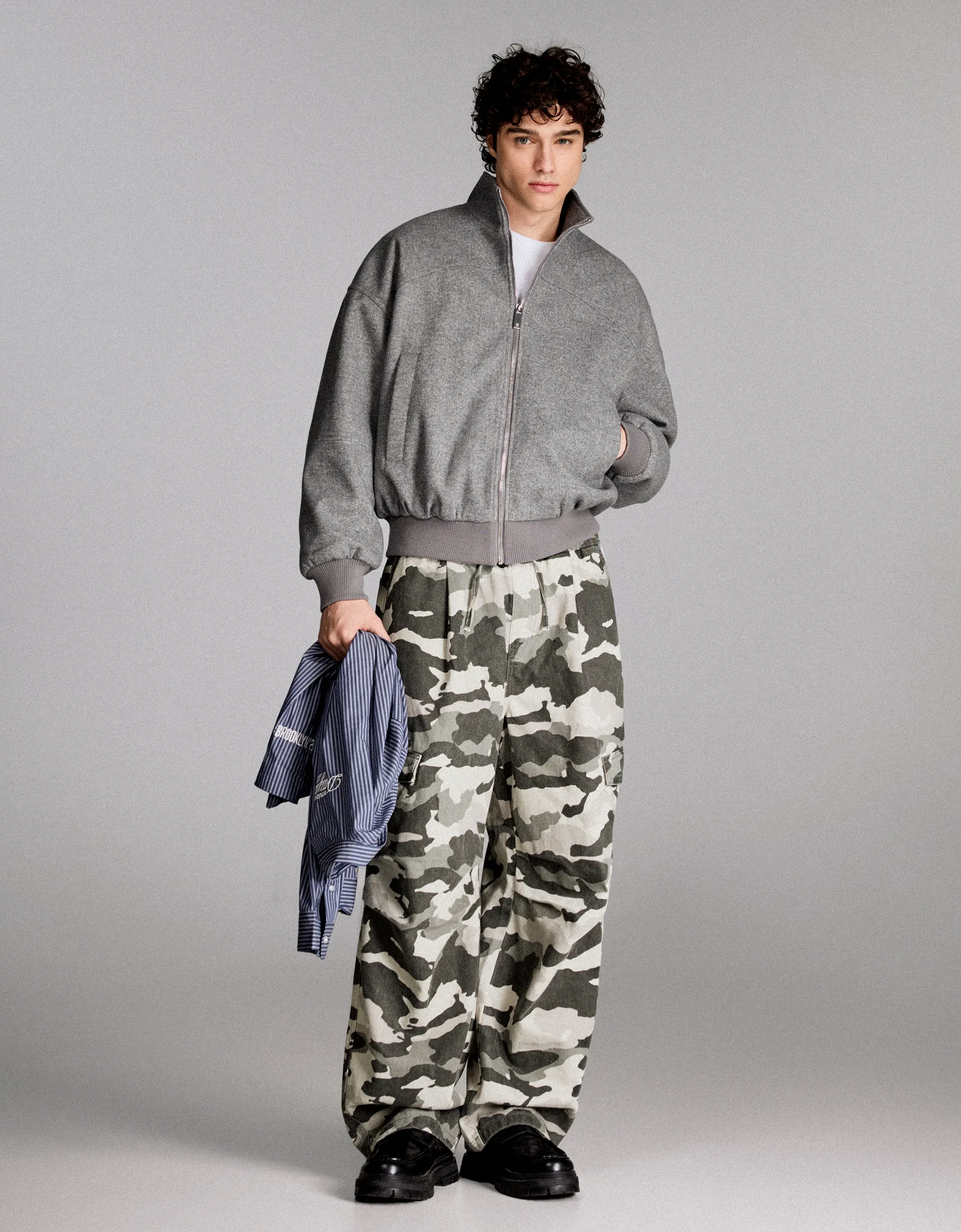 Jeans imprimé avec cordon