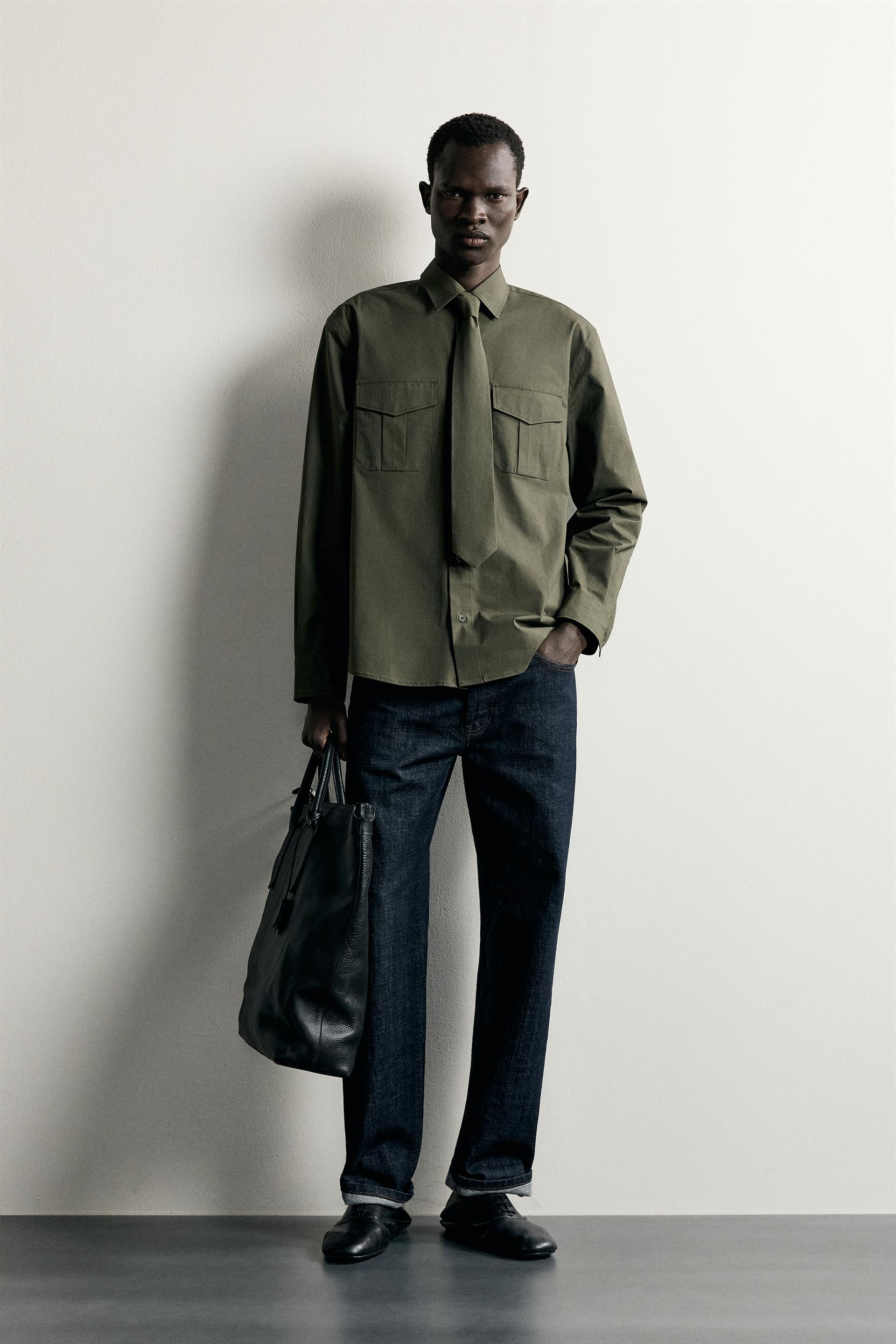 Chemise Popeline Cravate