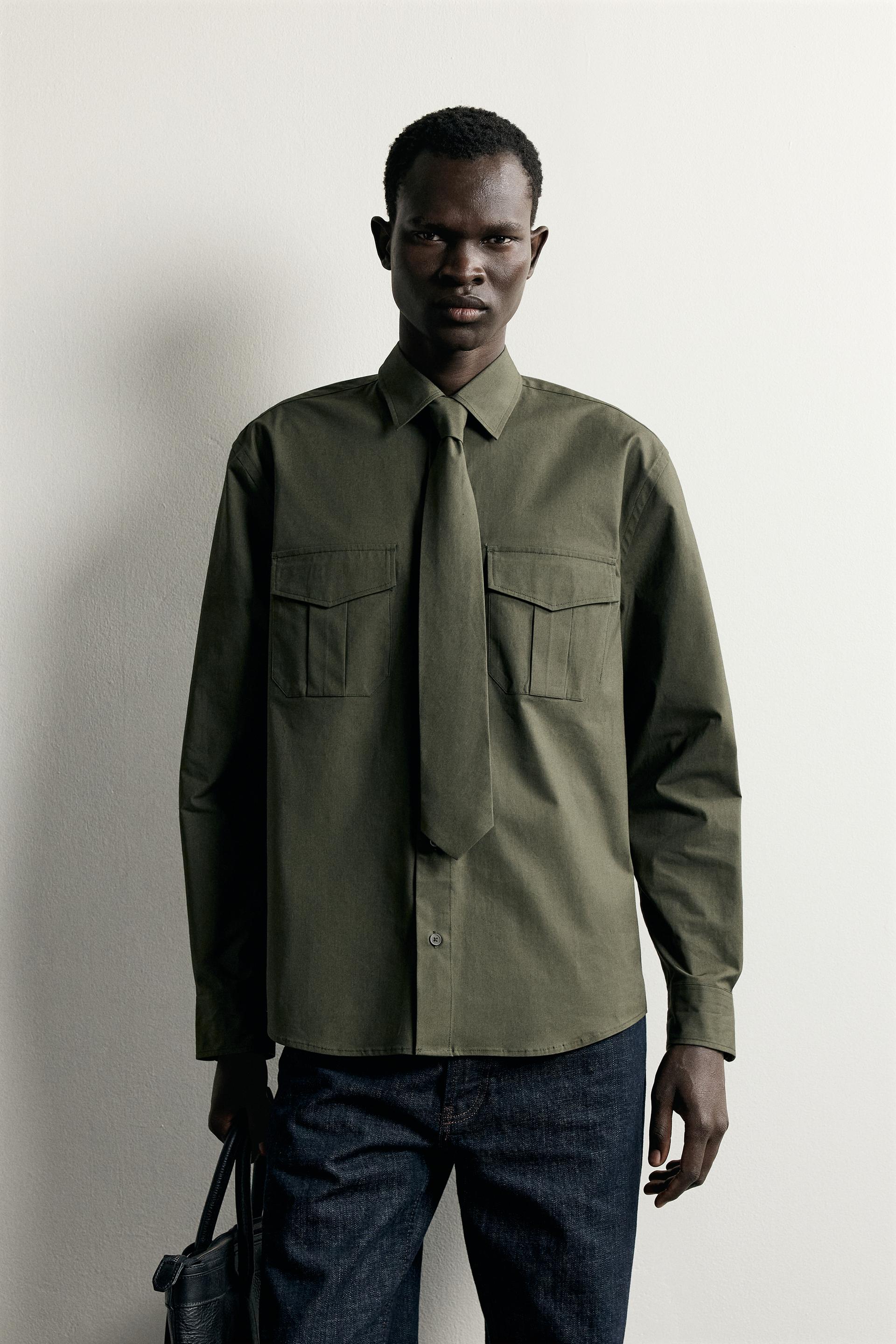 Chemise Popeline Cravate