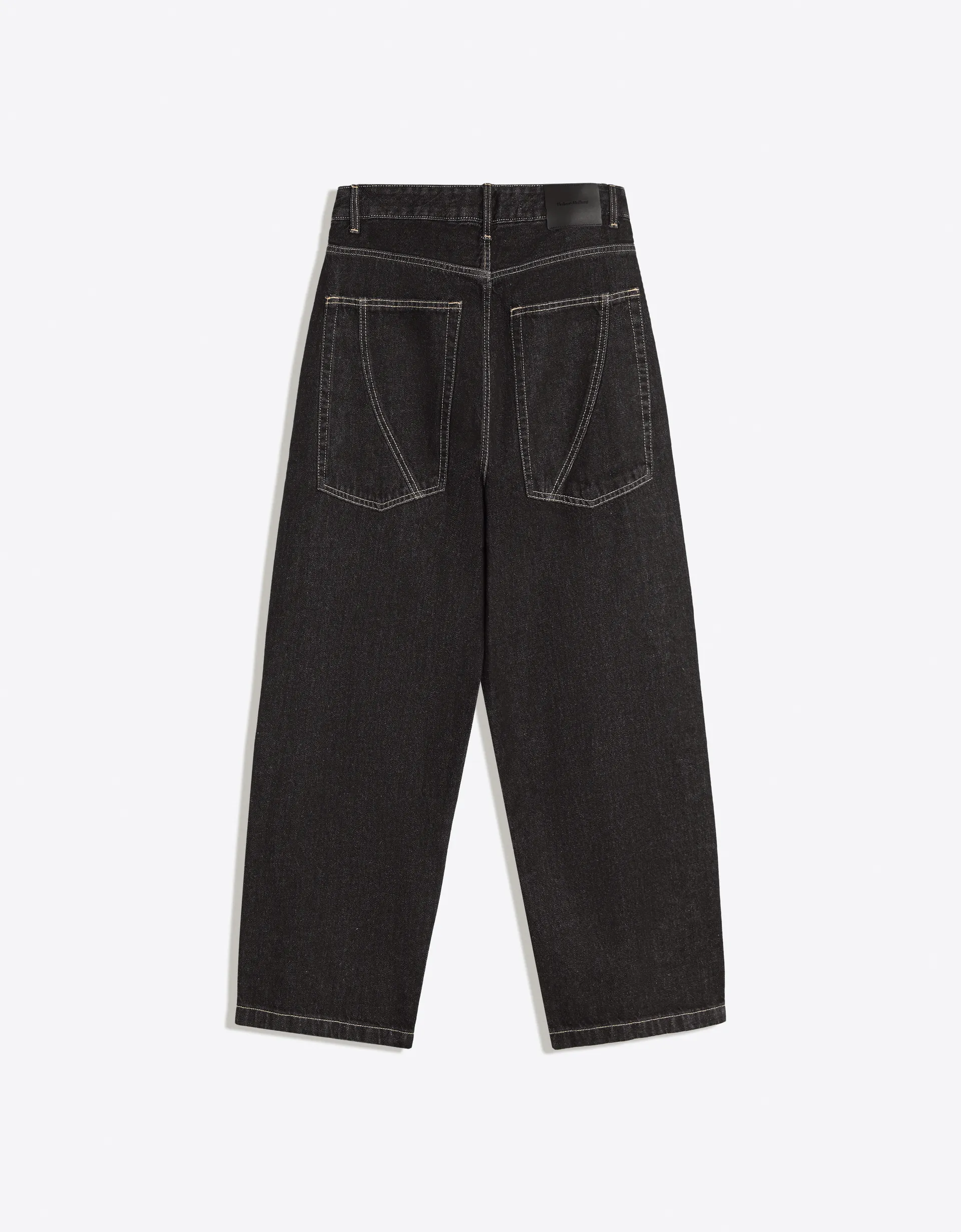 Bershka Balloon Fit Denim Jeans — Noir