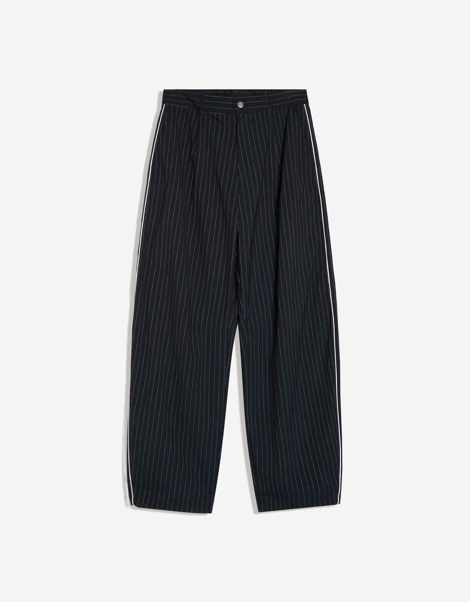 Bershka Pantalon super baggy fit à rayures tennis