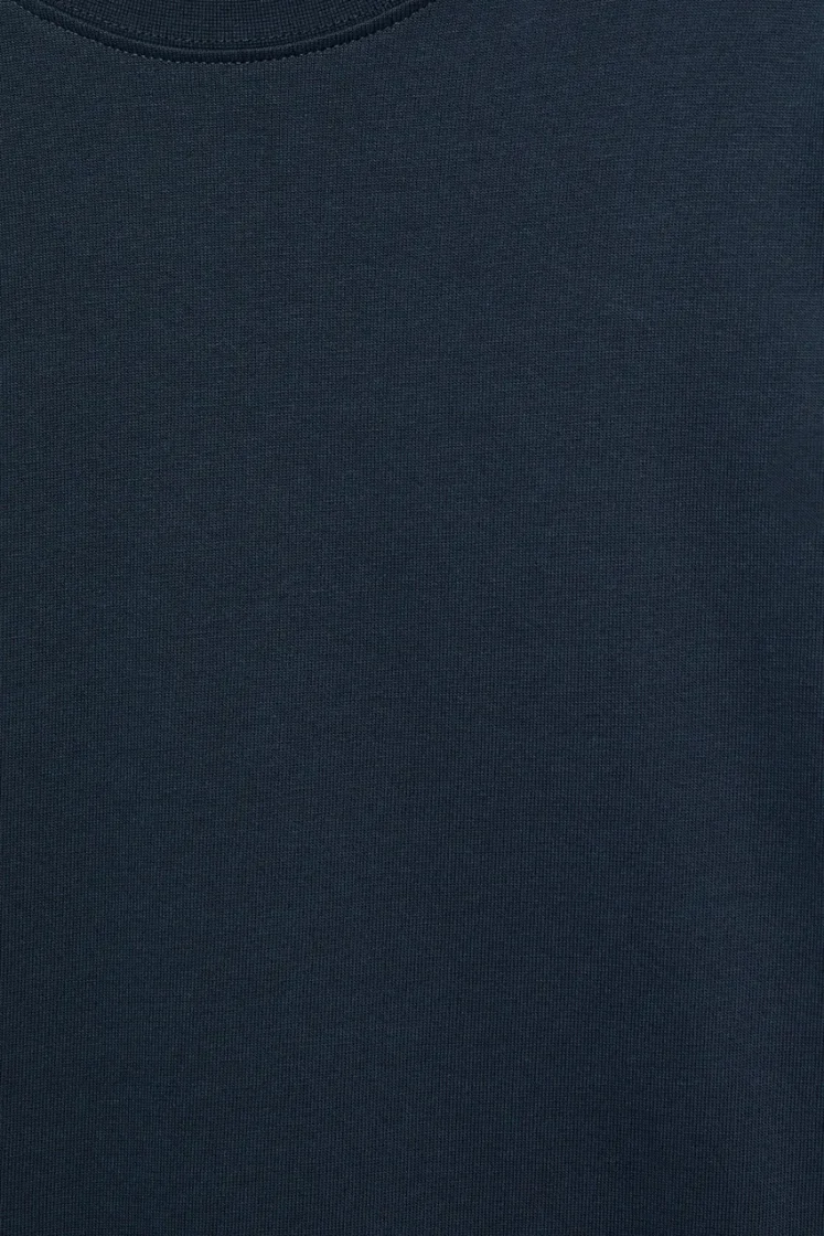 Heavyweight Relaxed Long-Sleeve — Navy