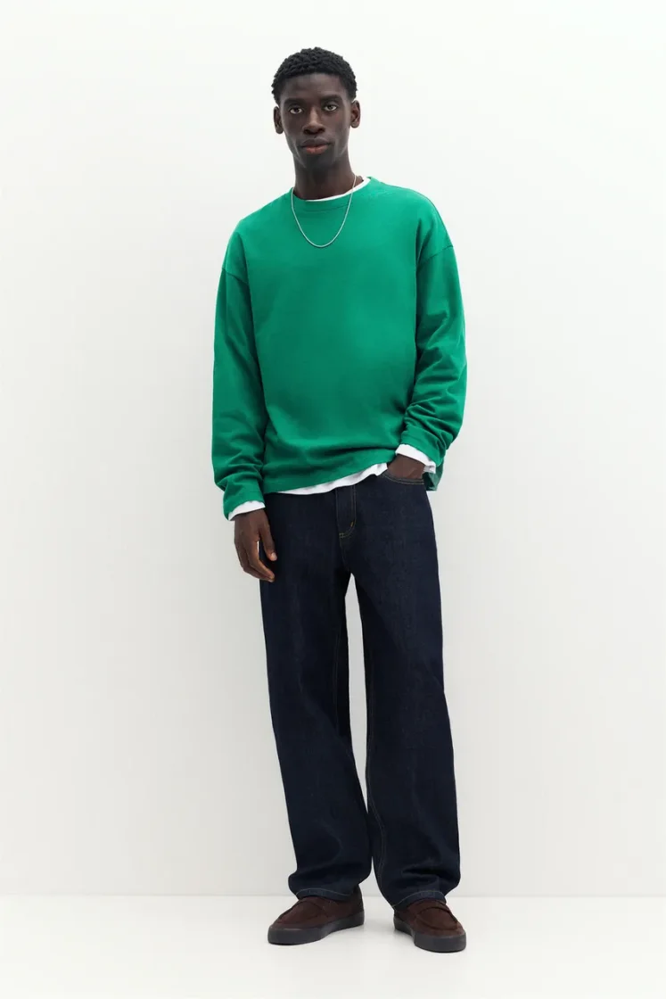 Heavyweight Relaxed Long-Sleeve — Teal