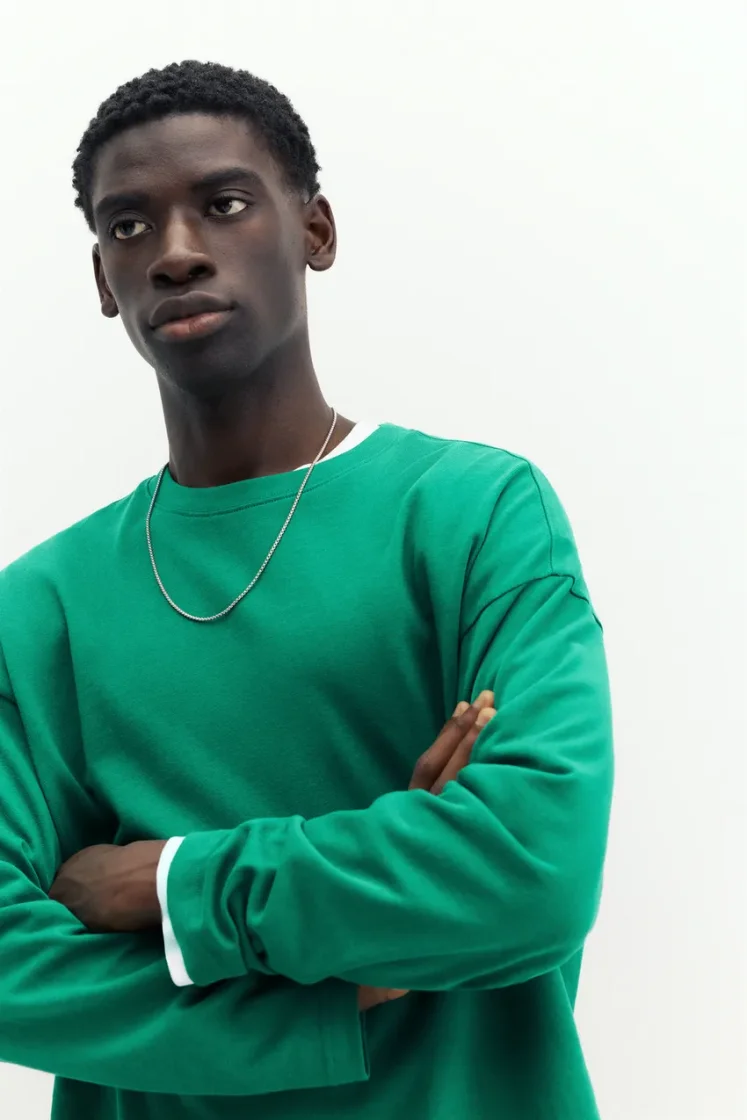Heavyweight Relaxed Long-Sleeve — Teal