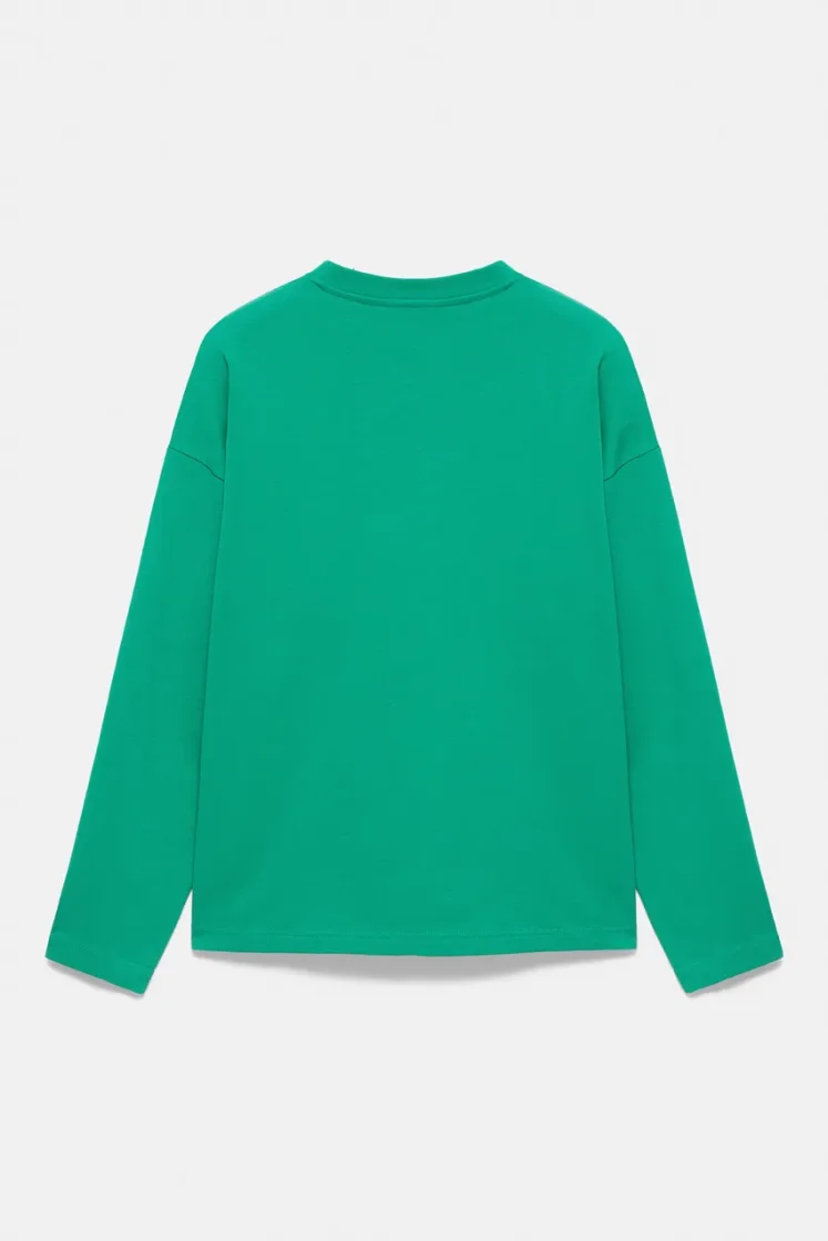 Heavyweight Relaxed Long-Sleeve — Teal