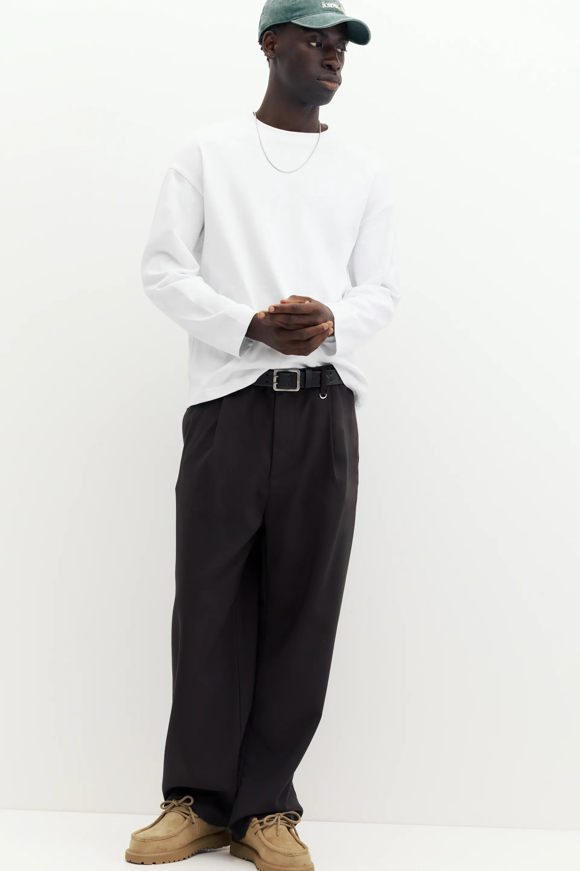 Heavyweight Relaxed Long-Sleeve — White