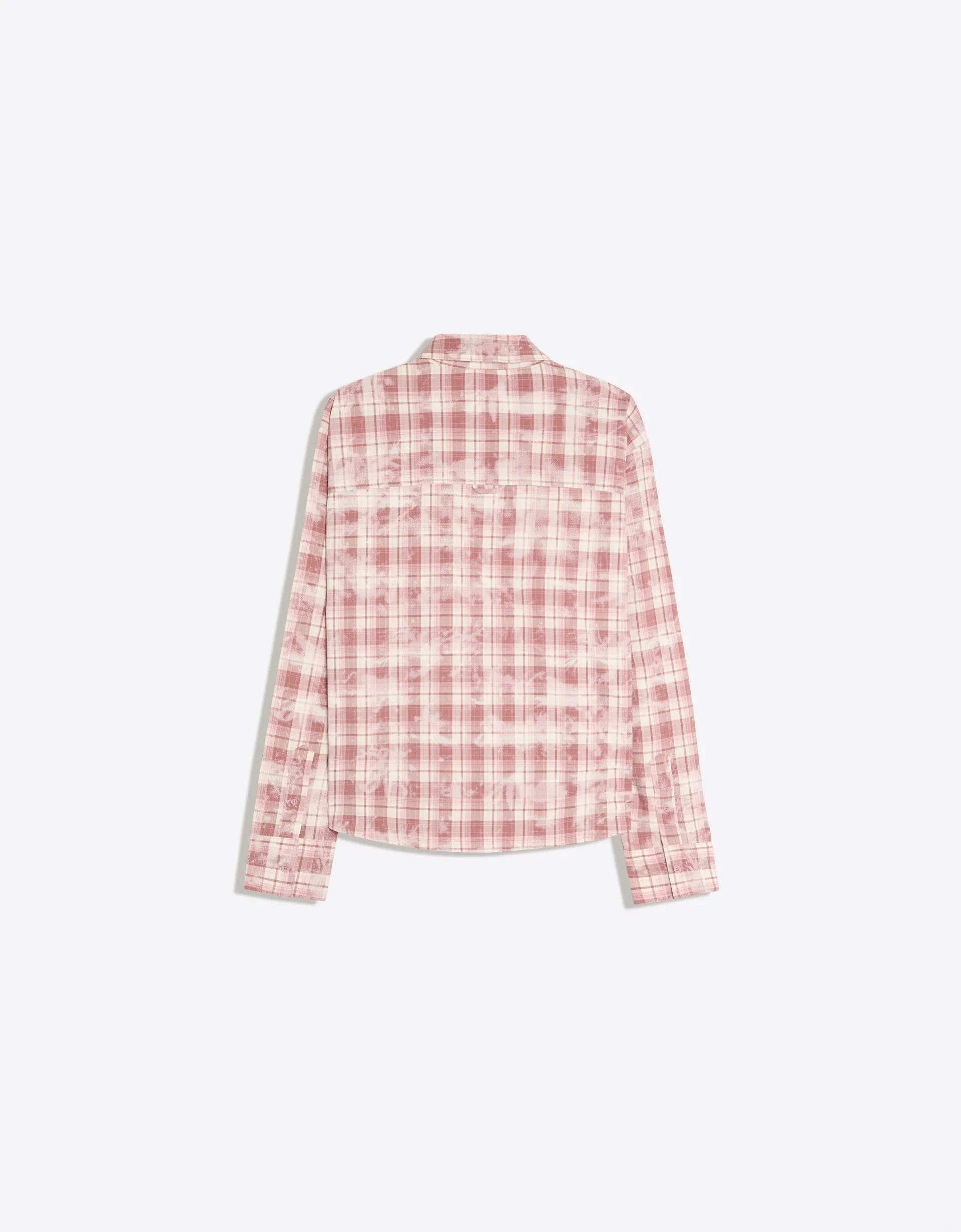 Bershka Checkered Patch Shirt
