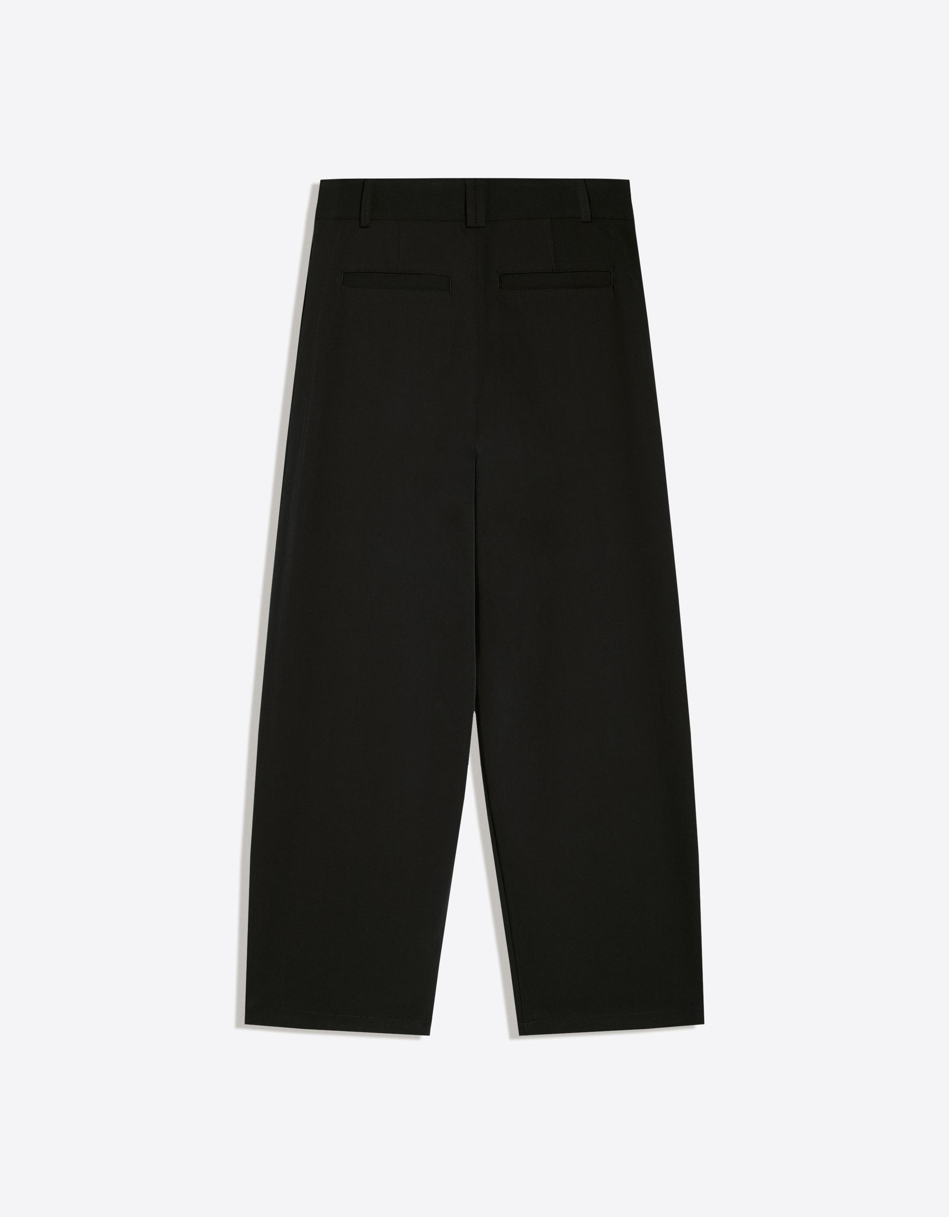 Bershka Pantalon baggy à pinces — Noir