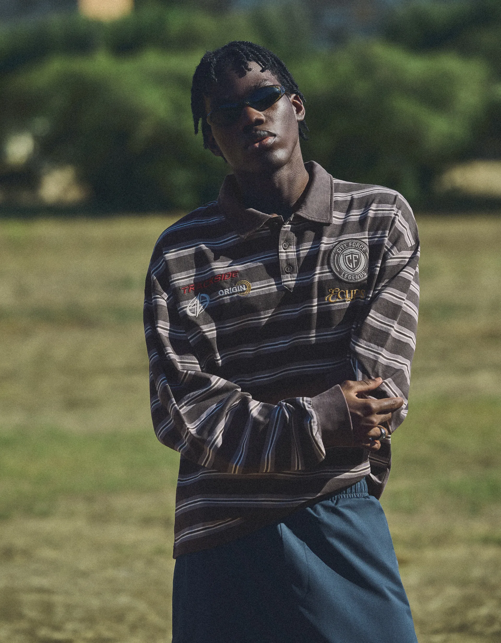 Polo Rayé Manches Longues