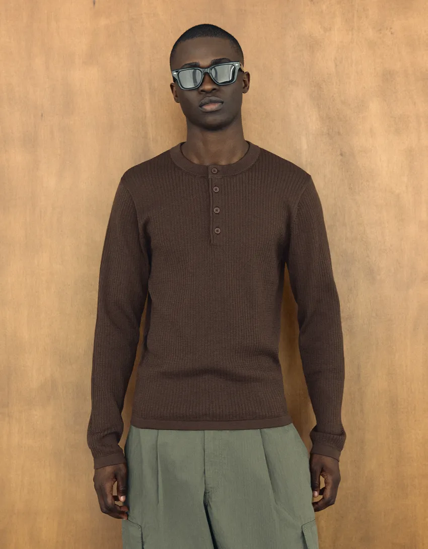 Pull Col Tunisien en Maille