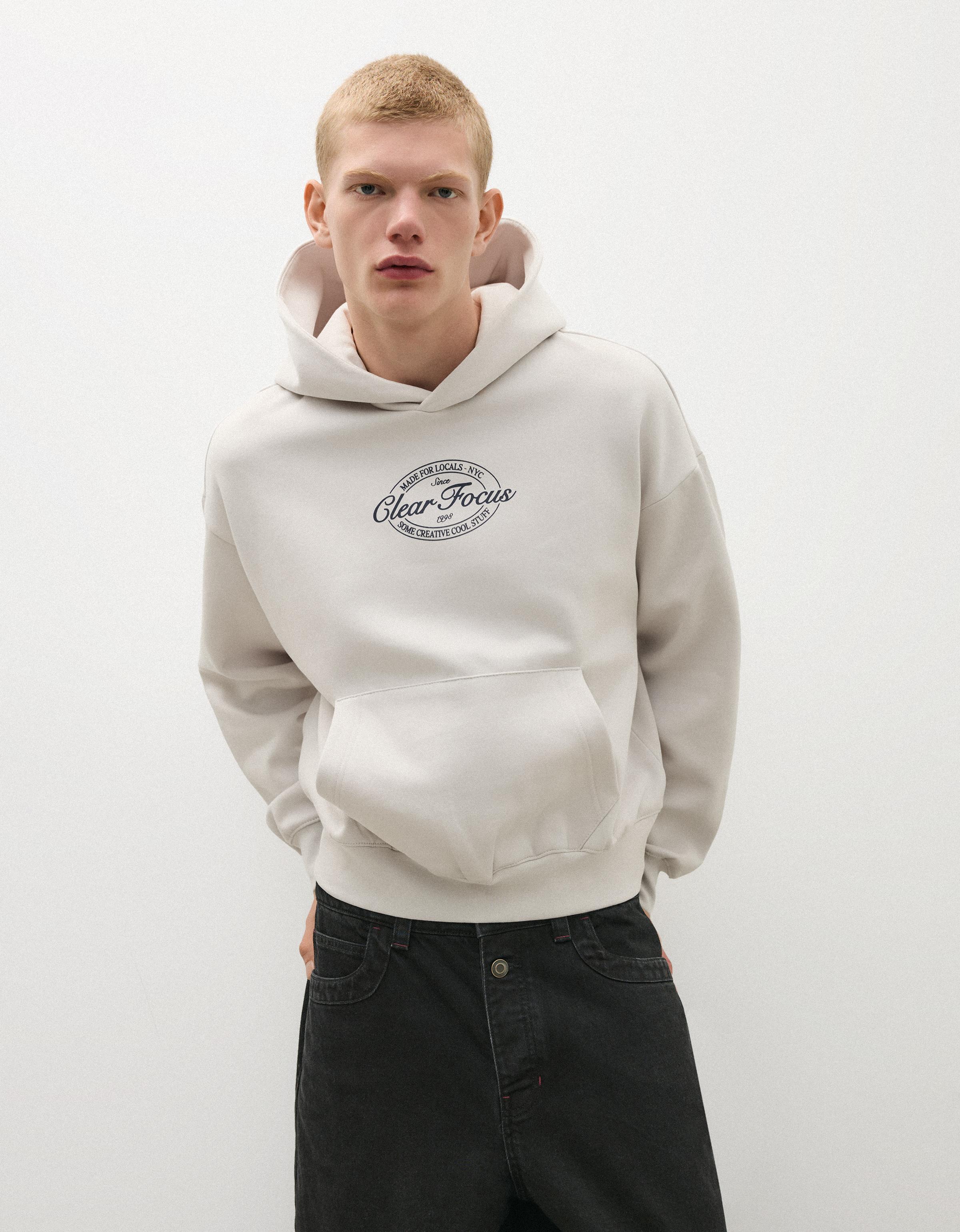 Sweat à capuche imprimé