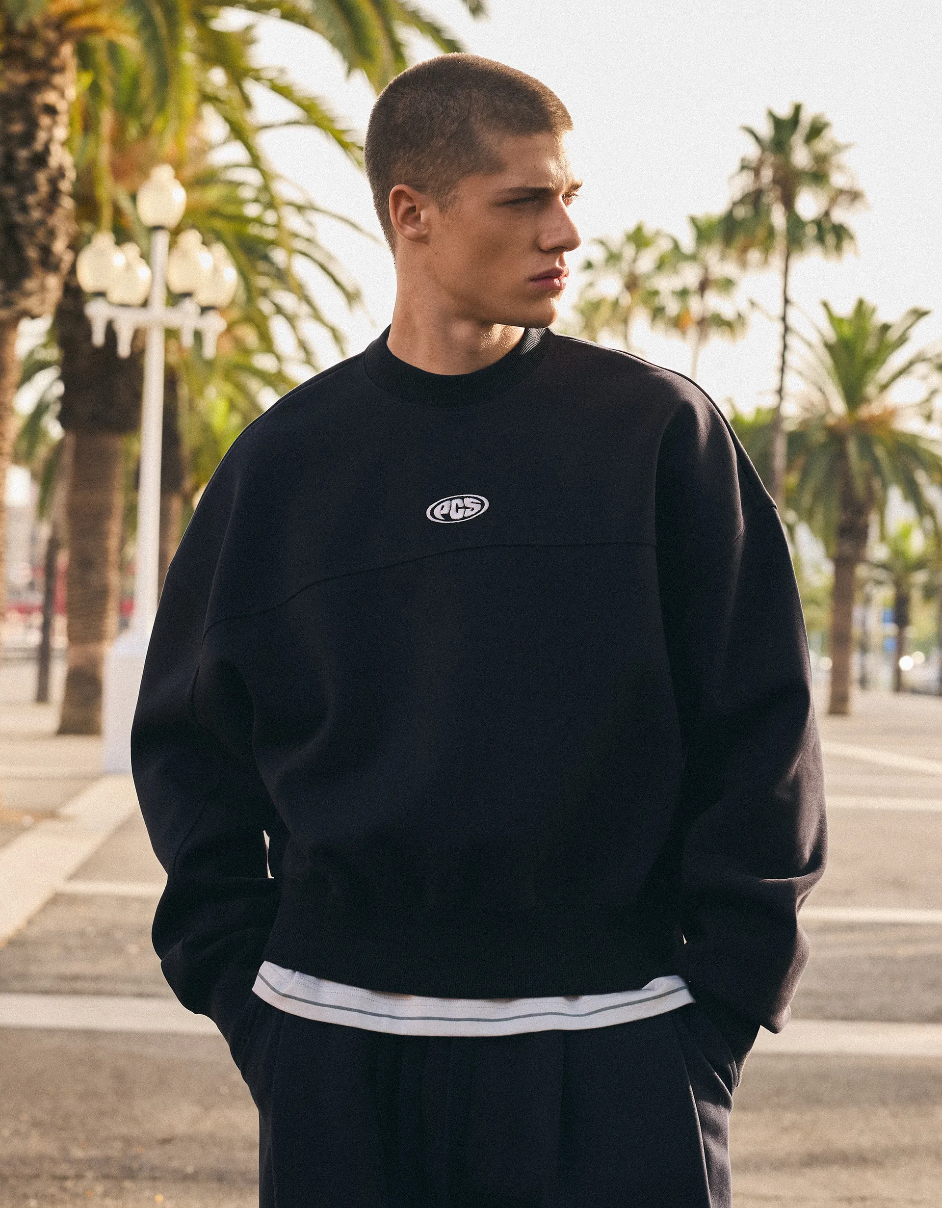 Sweat Col Rond Patch