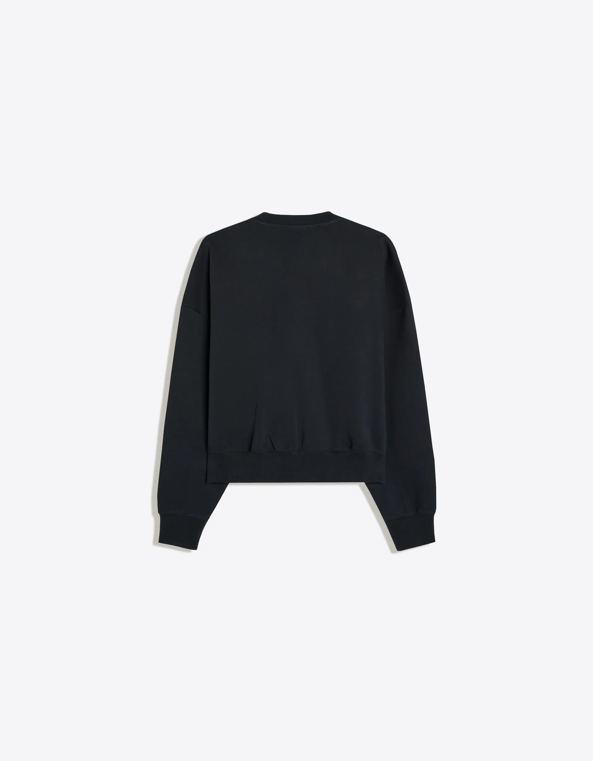Bershka Patch Crewneck Sweatshirt — Marine