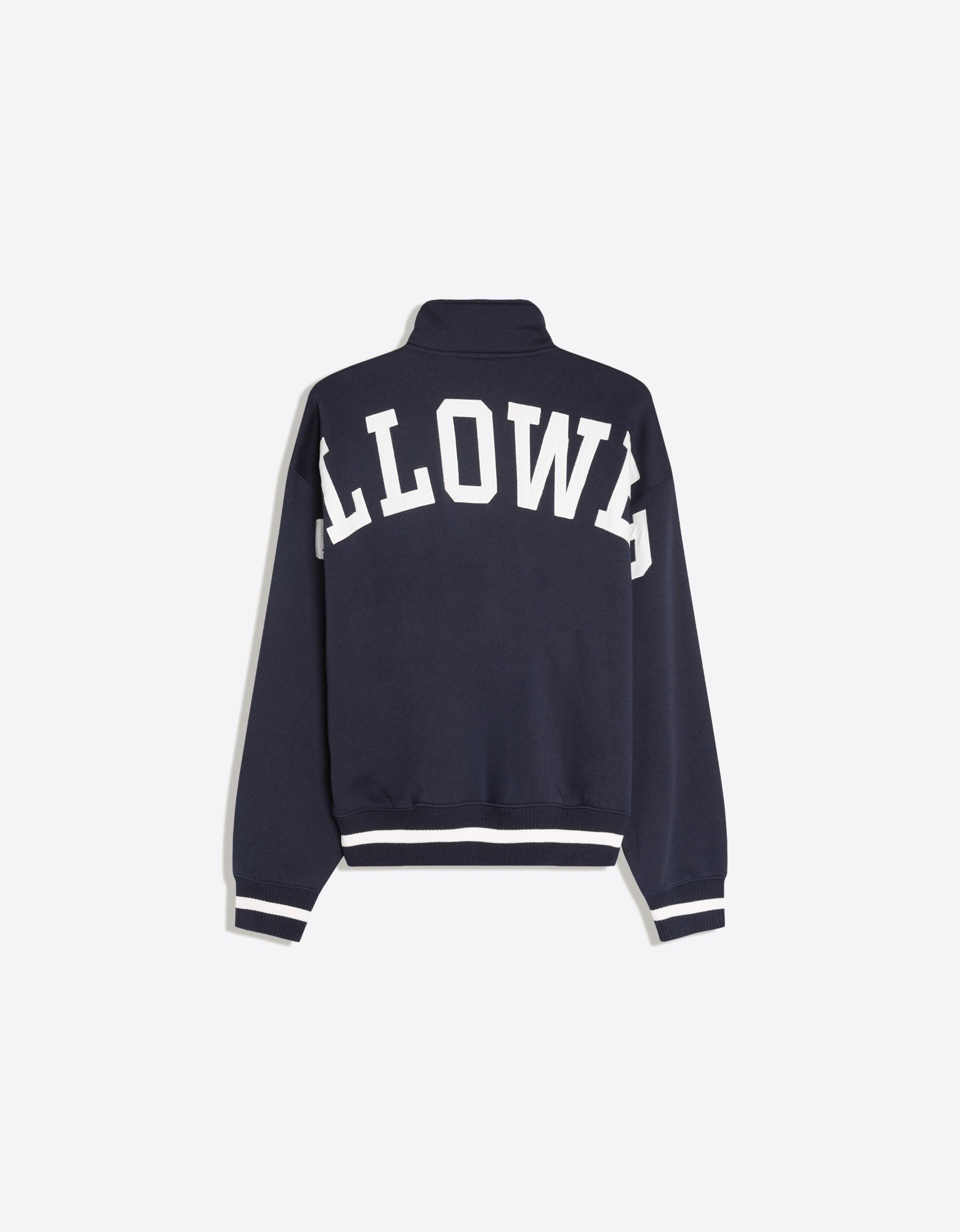 Bershka Half-Zip Badge Sweatshirt