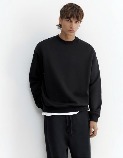 Pull&Bear Relaxed fit sweatshirt in sky blue