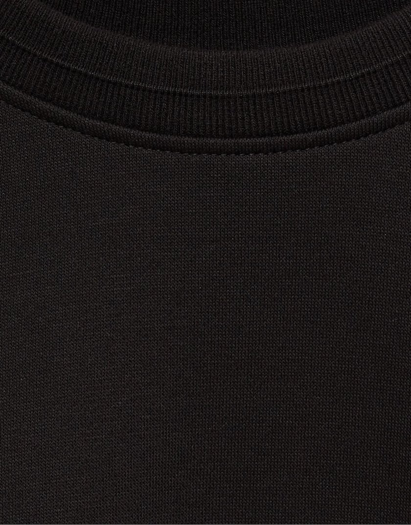 Pull&Bear Pull&Bear Relaxed fit sweatshirt in sky blue — Black