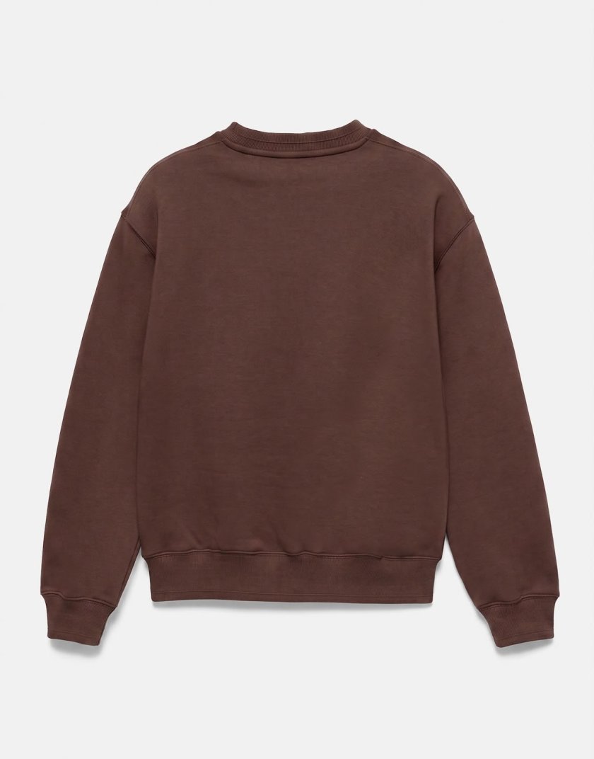 Pull&Bear Pull&Bear Relaxed fit sweatshirt in sky blue — Chocolate