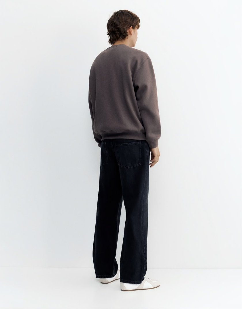 Pull&Bear Pull&Bear Relaxed fit sweatshirt in sky blue — Grey