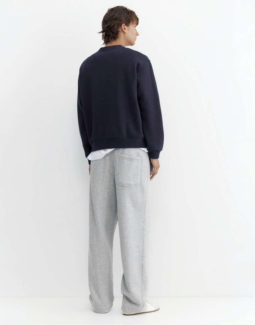 Pull&Bear Pull&Bear Relaxed fit sweatshirt in sky blue — Navy