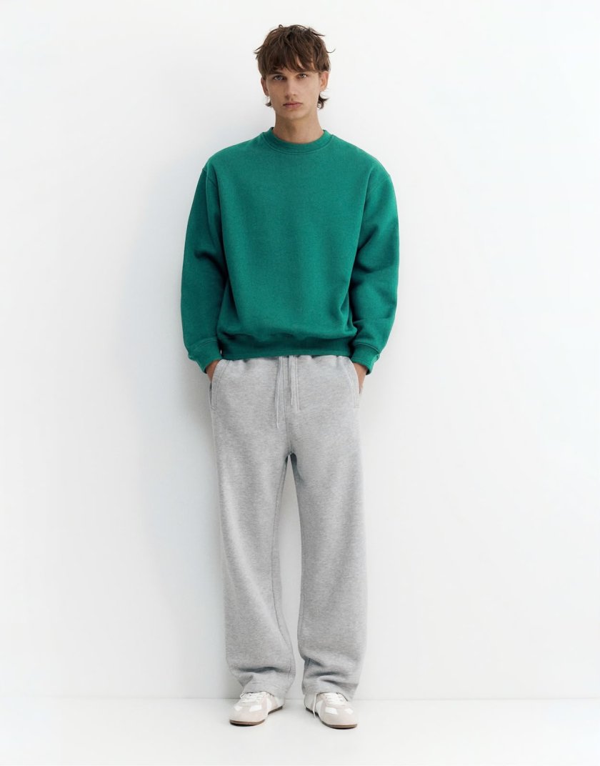 Pull&Bear Pull&Bear Relaxed fit sweatshirt in sky blue — Teal