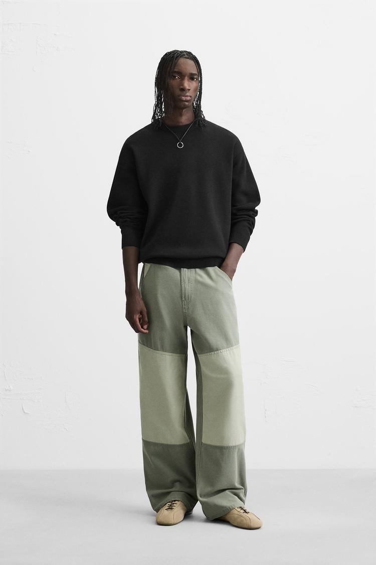 Zara Essential Knit Crewneck — black