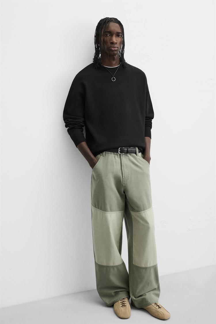 Zara Essential Knit Crewneck — black