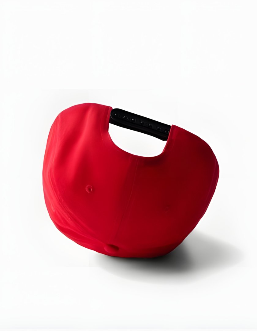 Bershka Speedway Circuit Baseball Cap — Red