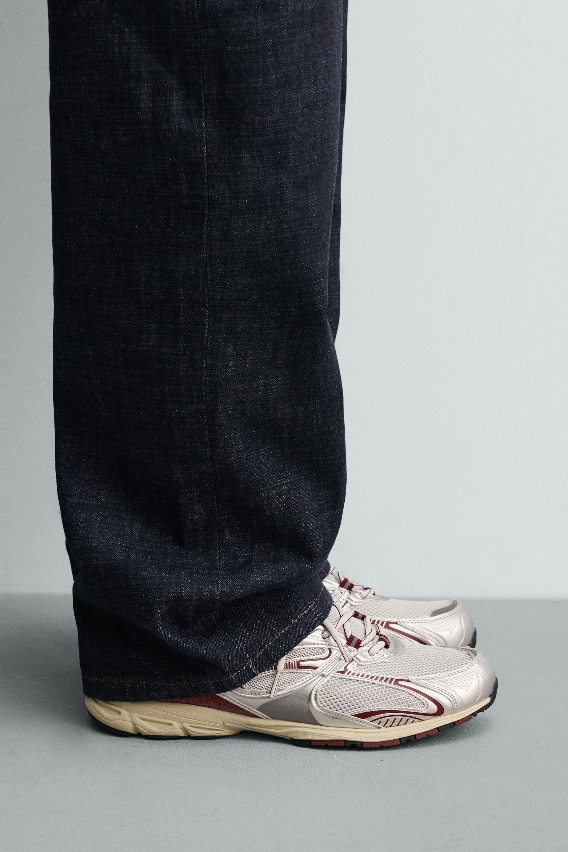 Zara Volumized Runner Sneaker — Silver