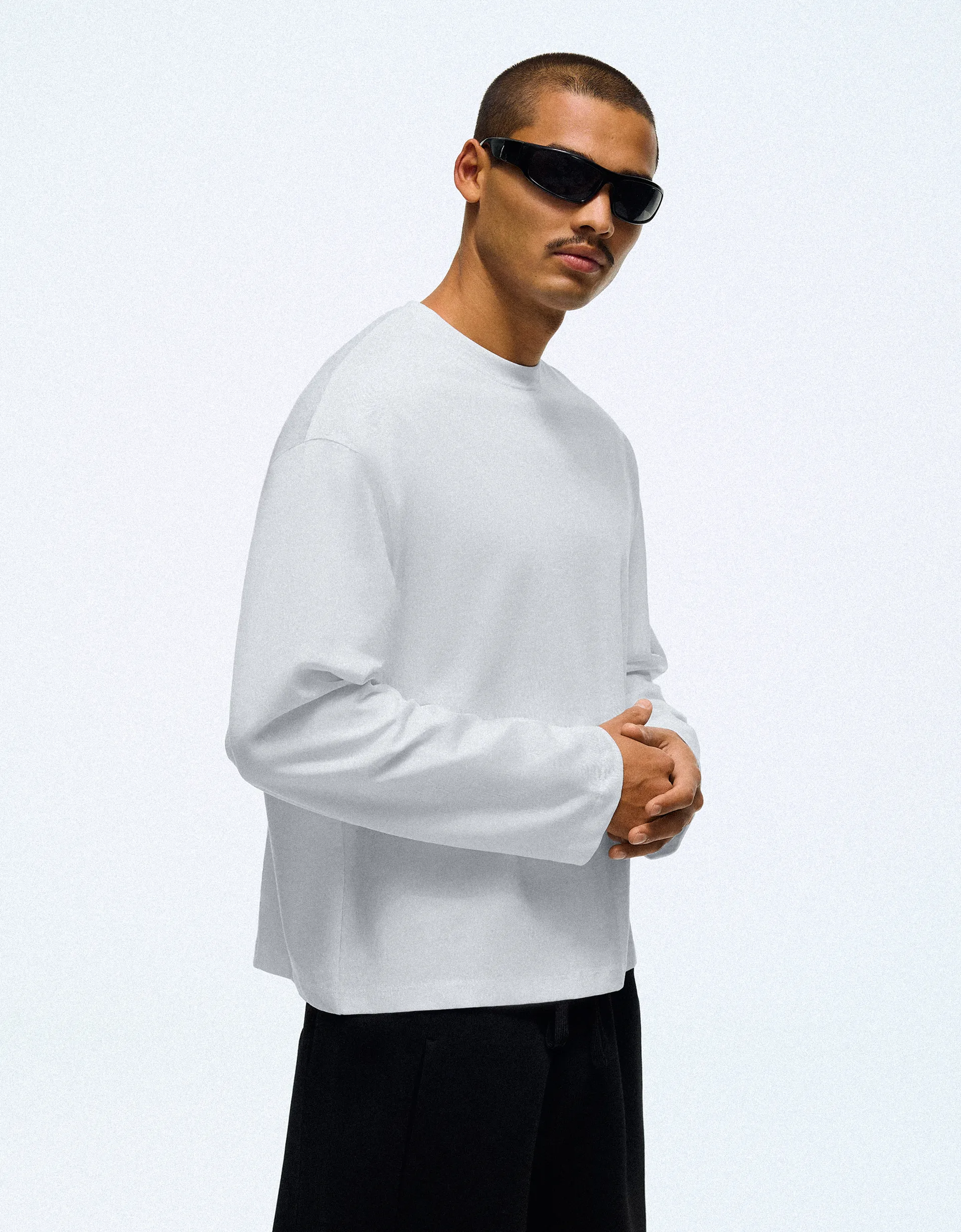 T-shirt Boxy Manches Longues