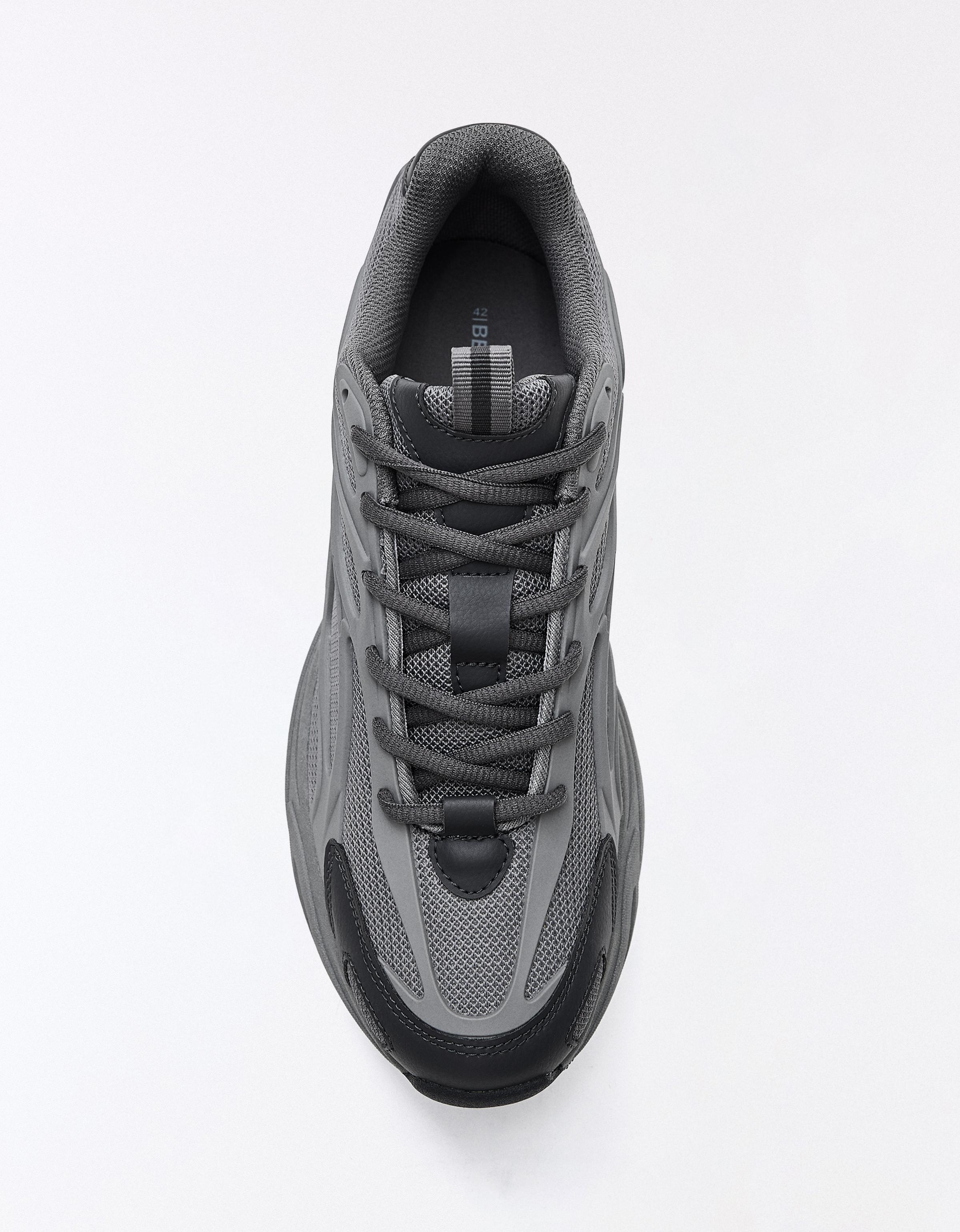 Bershka Starfit Chunky Lace Sneaker — Grey