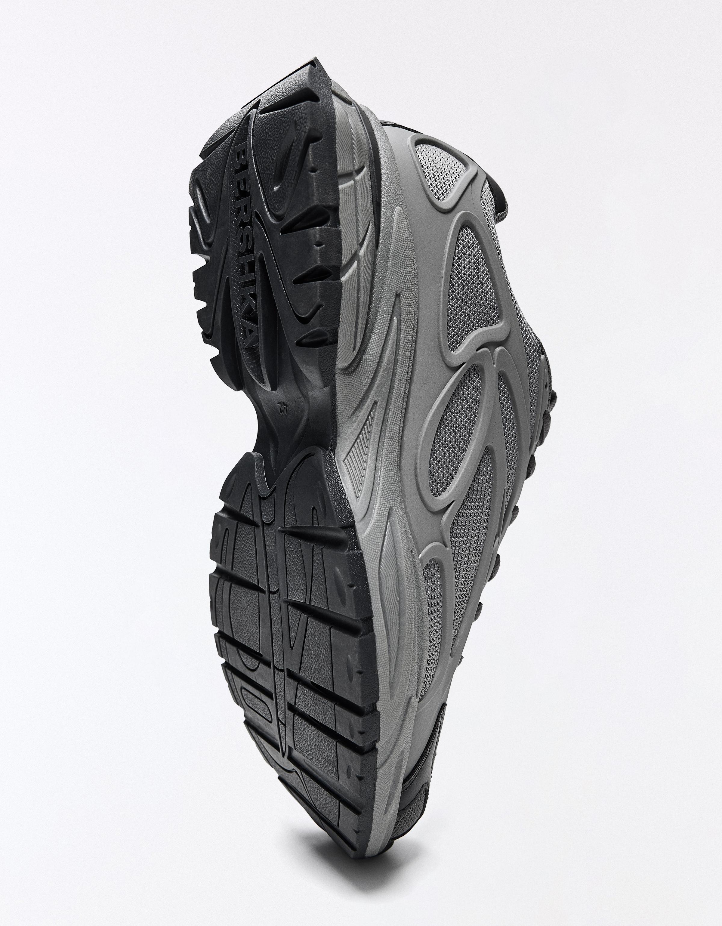 Bershka Starfit Chunky Lace Sneaker — Grey