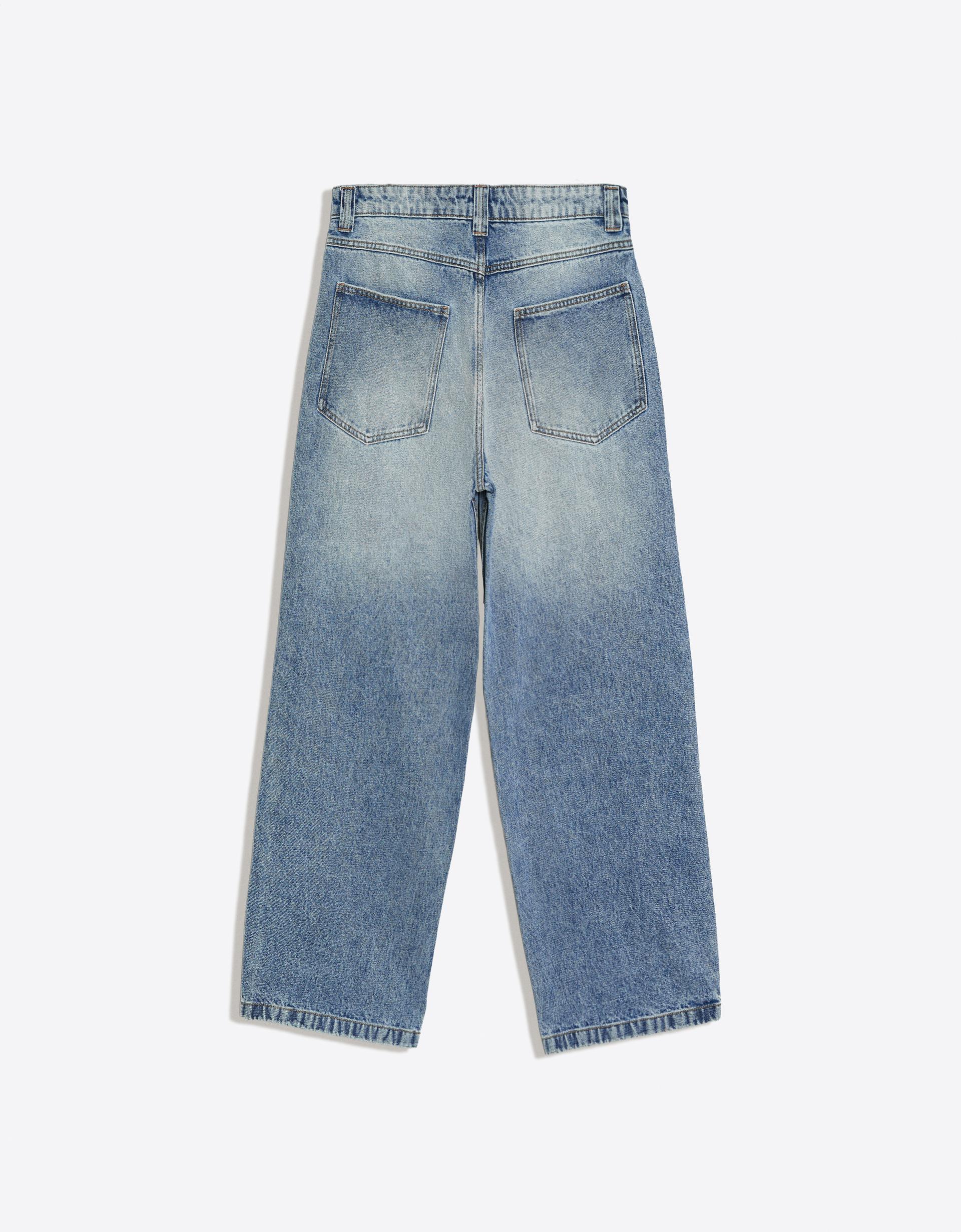 Bershka Star Patch Super Baggy Jeans