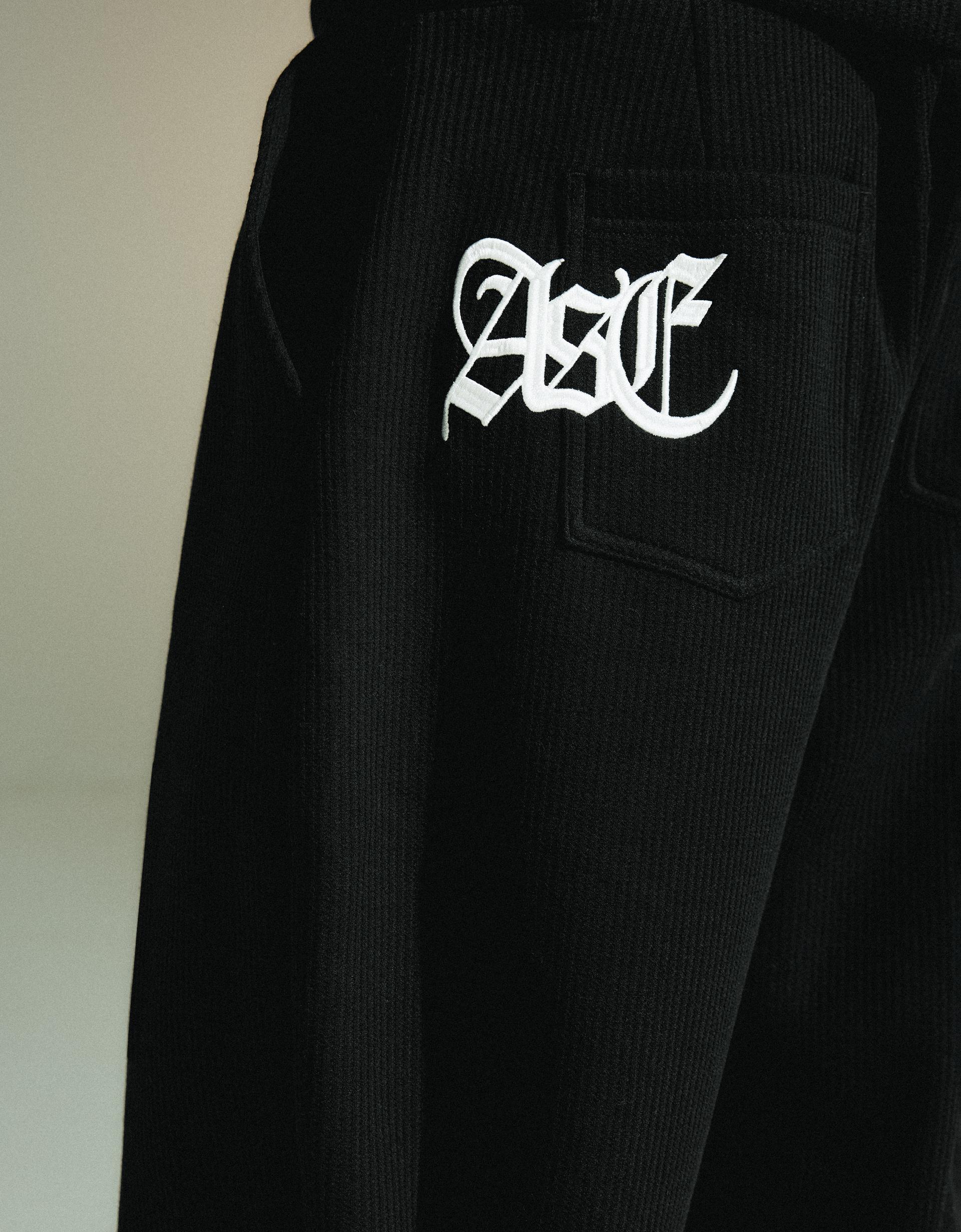 Bershka Waffle Balloon Pants — Noir