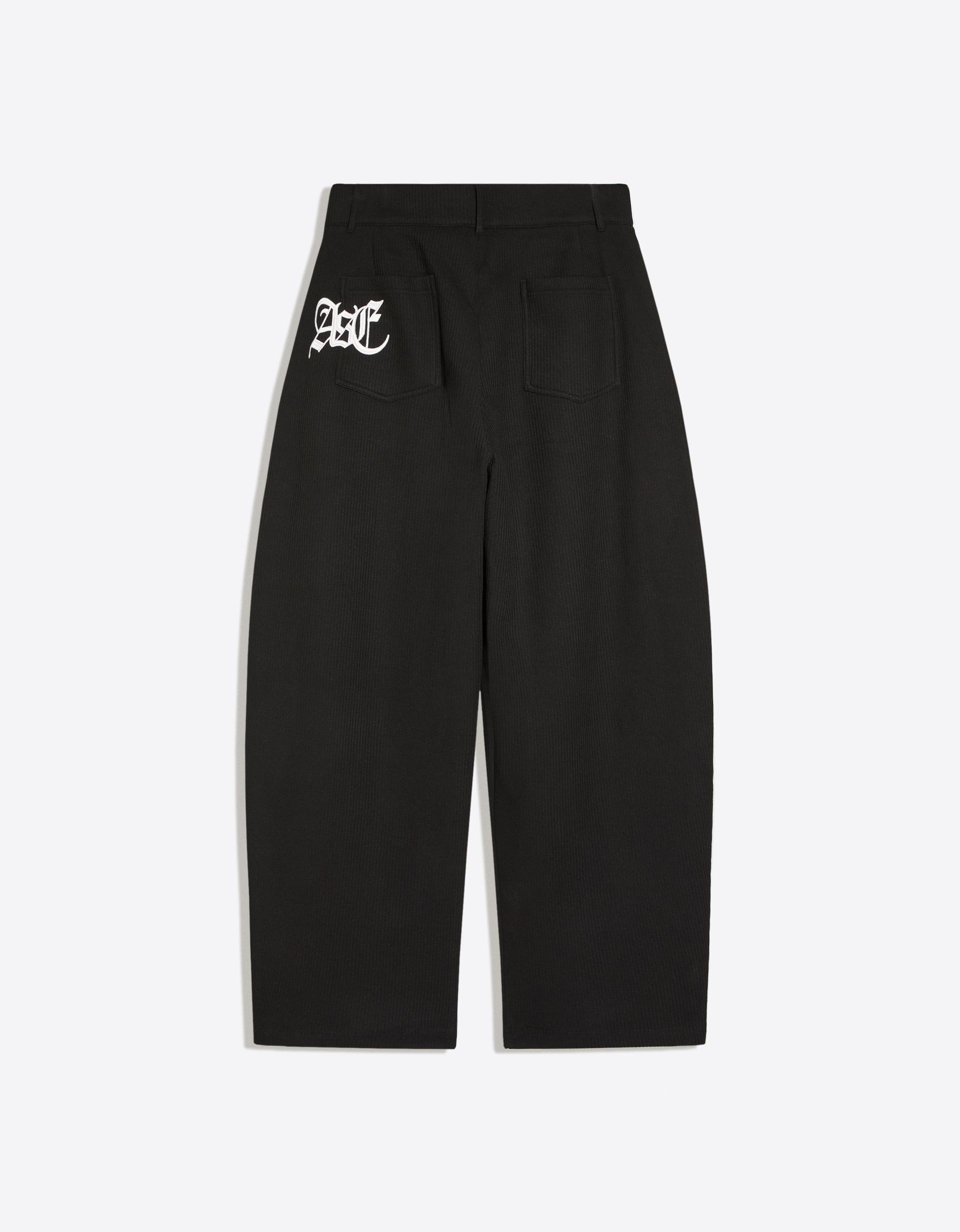 Bershka Waffle Balloon Pants — Noir
