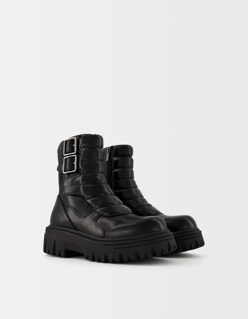 Bershka Suede Chelsea Boots — brown