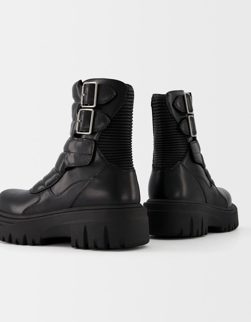Bershka Suede Chelsea Boots — brown