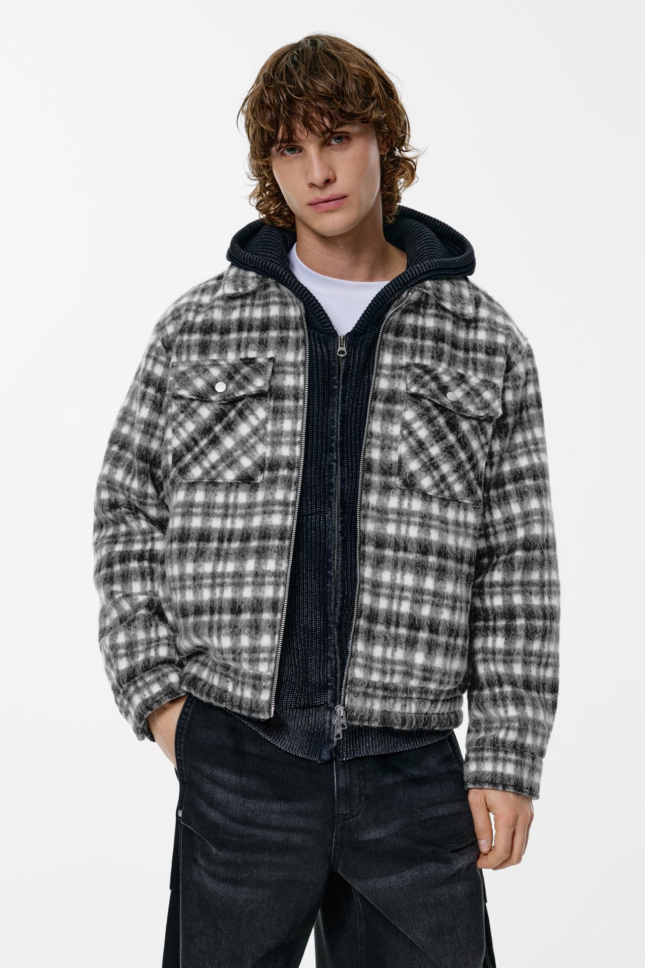 Padded Zip Jacket — black