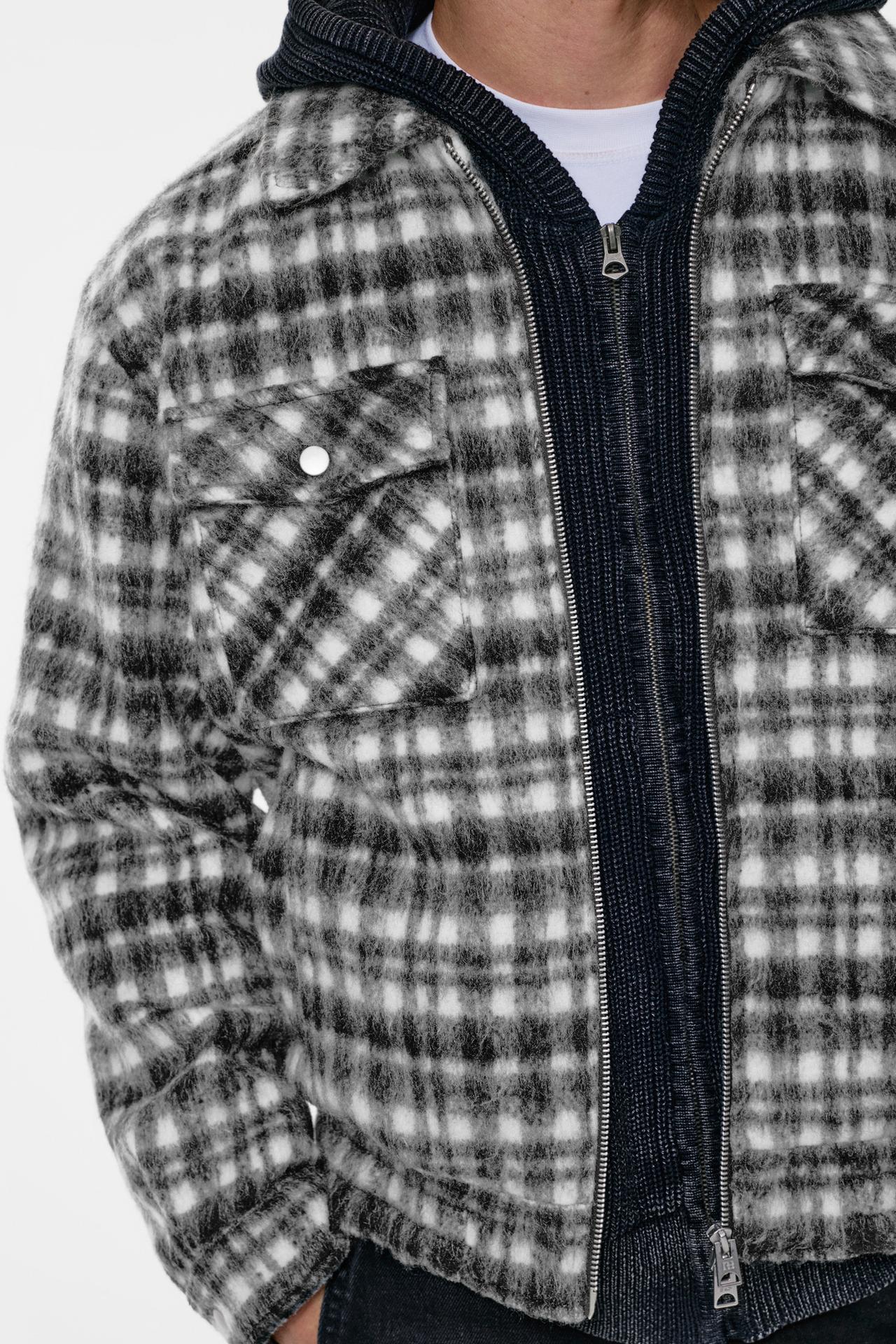 Padded Zip Jacket — black