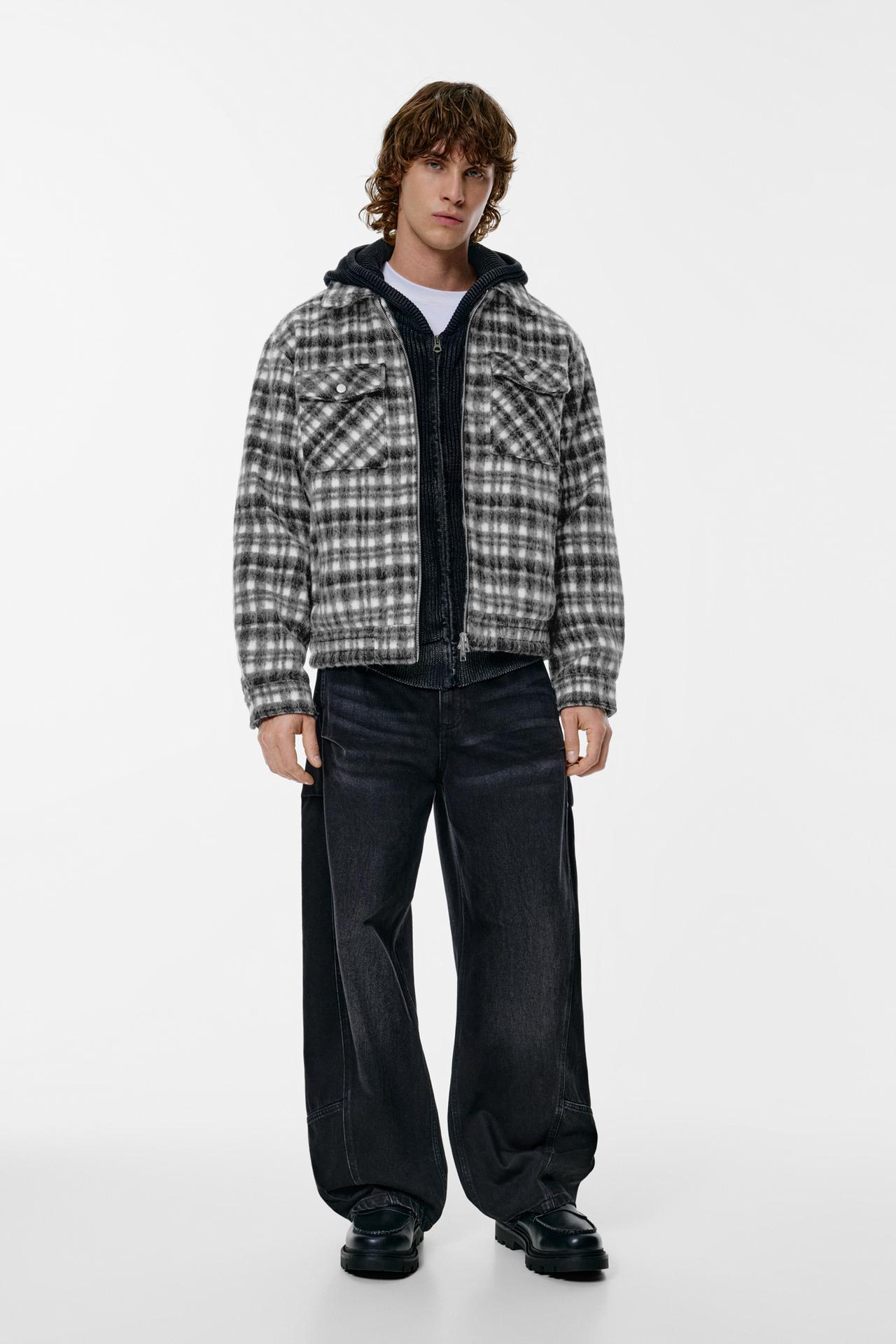 Padded Zip Jacket — black