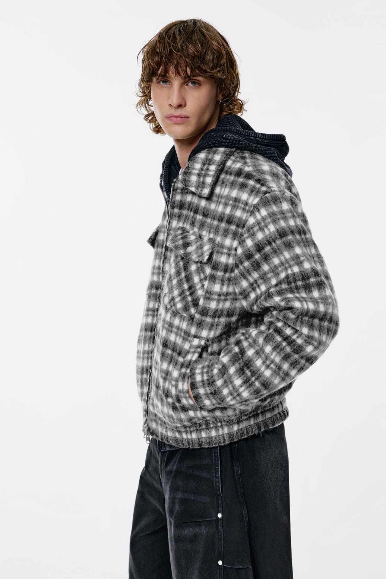 Padded Zip Jacket — black