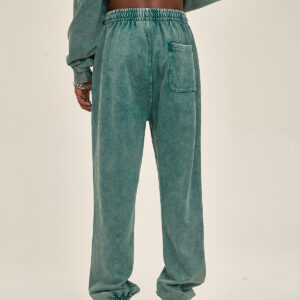 MEN'S ACID WASHED JOGGER PANTS- GREEN