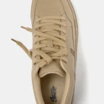 PB Monochrome Faux Leather Lace-Up Sneakers - Image 5