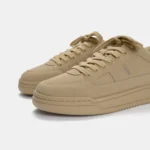 PB Monochrome Faux Leather Lace-Up Sneakers - Image 4