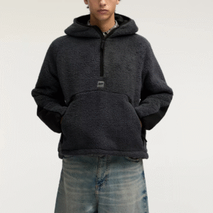 PB-Urban Shadow Sherpa Hoodie – Minimalist Heat