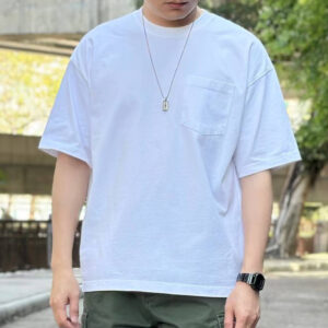 T-SHIRT BASIC WITH POCKET - WHITE COLOR