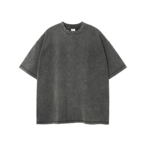 T-SHIRT WAXED OVERSIZE - GREY DARK