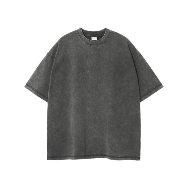 T-SHIRT WAXED OVERSIZE - GREY DARK