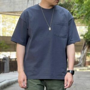 T-SHIRT BASIC WITH POCKET - GRAY