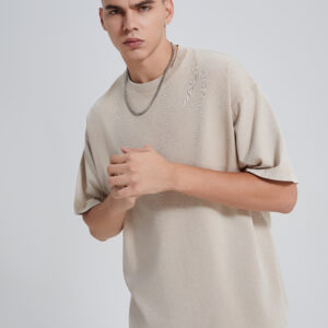 OVERSIZED T-SHIRT – WAXED BEIGE - S